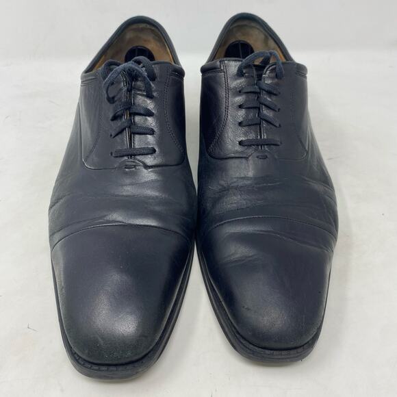 Magnanni Oxford Men\'s Black Leather Shoes Size 11 main image 5